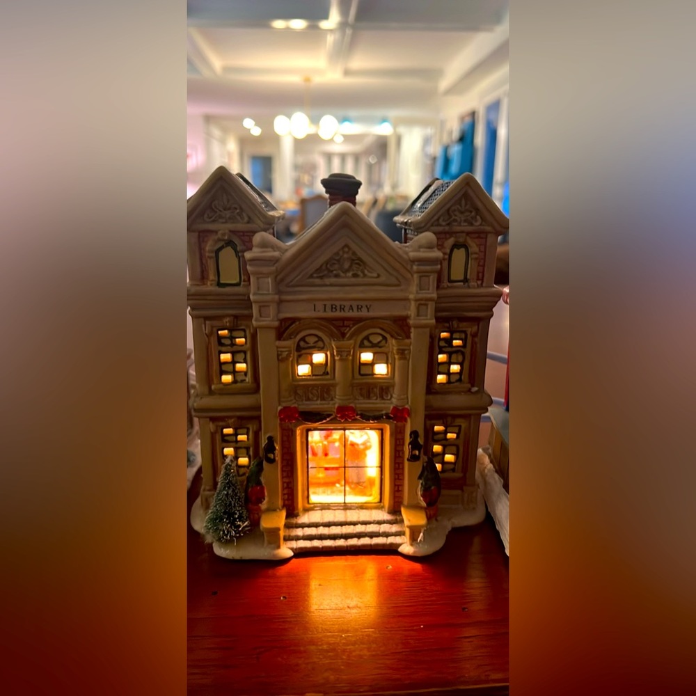 Christmas Village Library